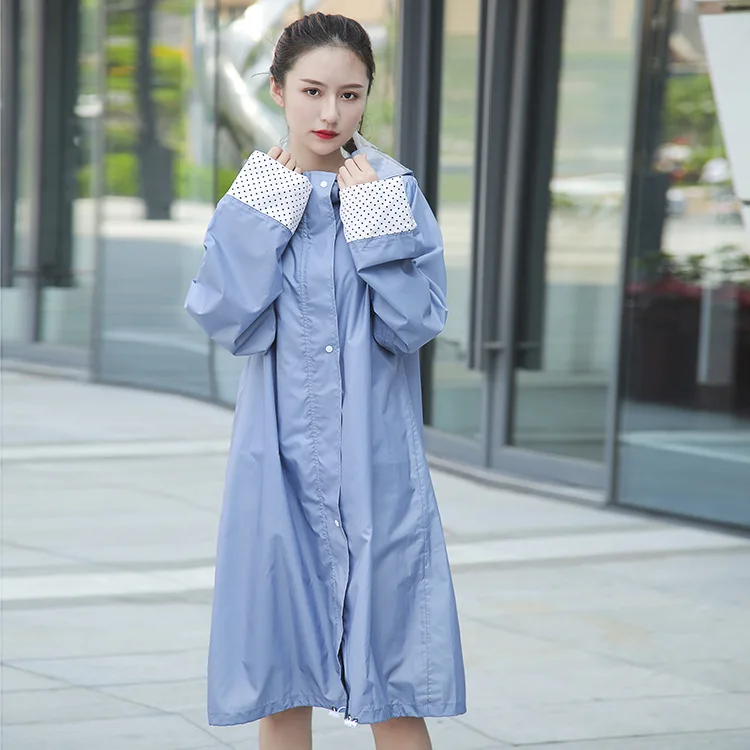 

Thin long adult women's Korean version raincoat waterproof light breathable