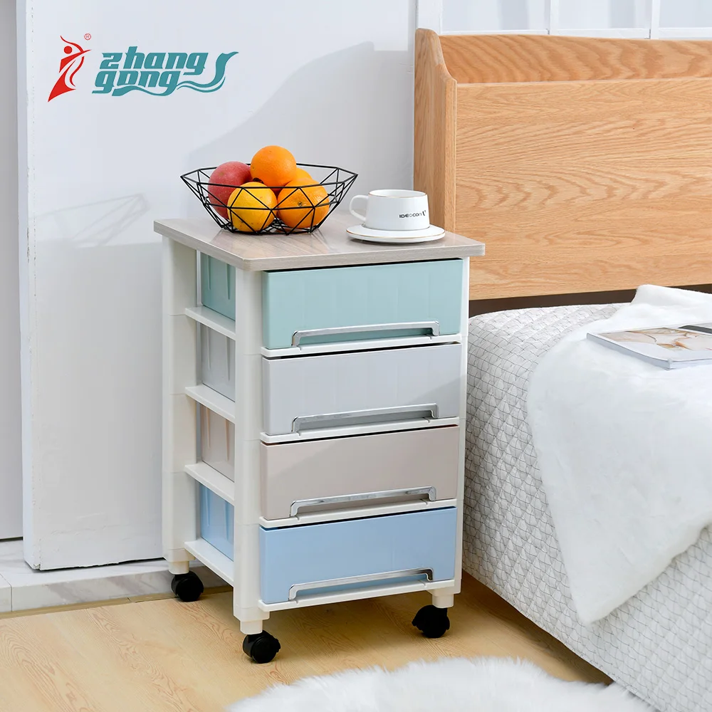 
Home multifunctional mobile plastic storage drawer cabinet 