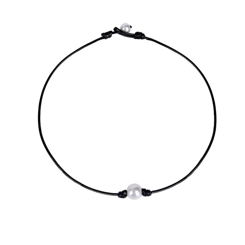 

Fashion Pearl Necklace Braided Choker Necklace for Women