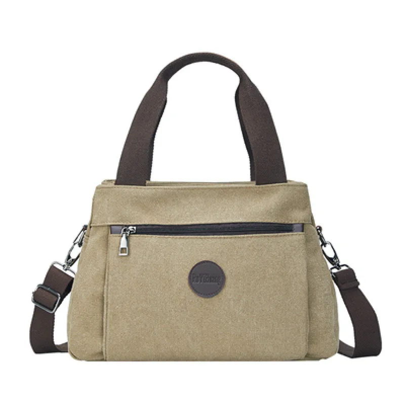 

Vintage leisure Women's Bag Canvas women's Portable Single Shoulder Messenger Bag women's large capacity multi canvas, Customizable