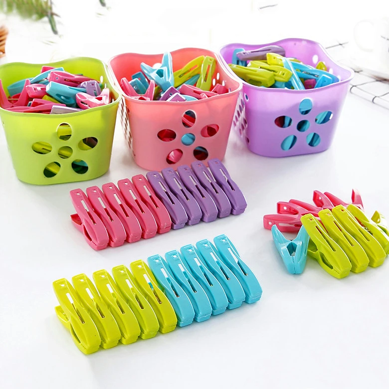 Bset Price Clothespin 2024 Wholesale Durable Portable Multifunctional Mini Plastic 30 Clothes Laundry Flexible Sock Plastic Pin