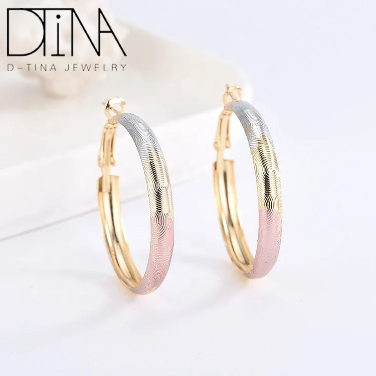 

Fashion tricolor products wholesale hot earrings jewelry, Tri-color earrings