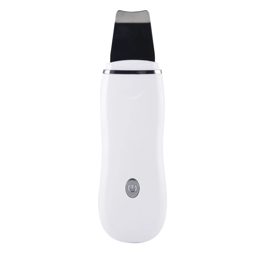 

Professional private label face beauty spatula device ultrasonic facial skin scrubber, White/customized