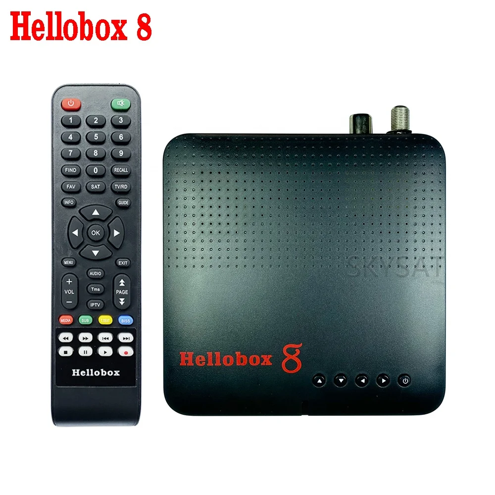 

HelloMenu with 3 default styles BlueSky Grass and Sunset H.265 DVB-S2 SX2 T2 Satellite TV Receiver Hellobox 8