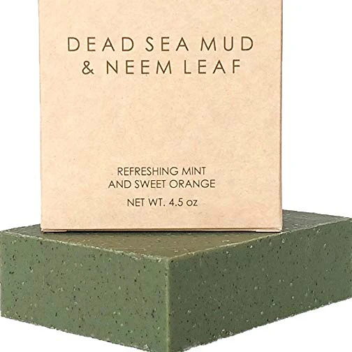 

Dead Sea Mud and Neem Bath Soap Base 100% Natural Organic Handmade Bar Soap, Colour