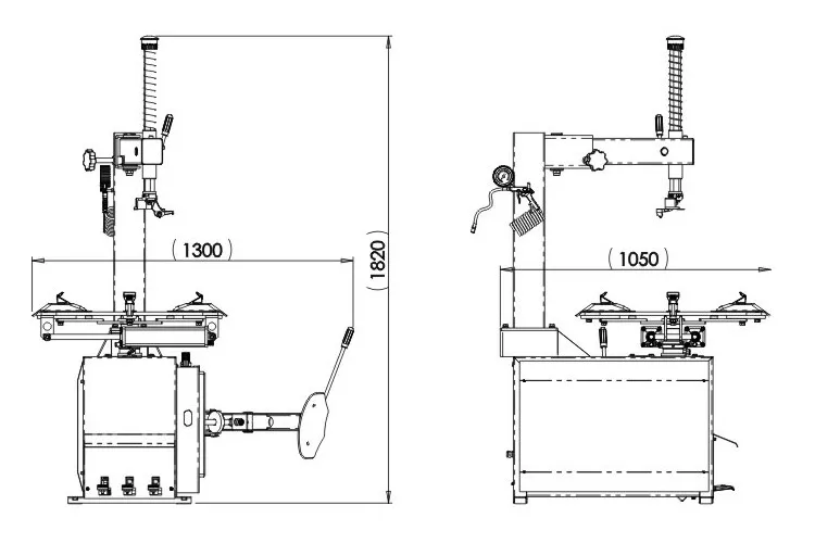 
wheel demount tool tire changer machine 