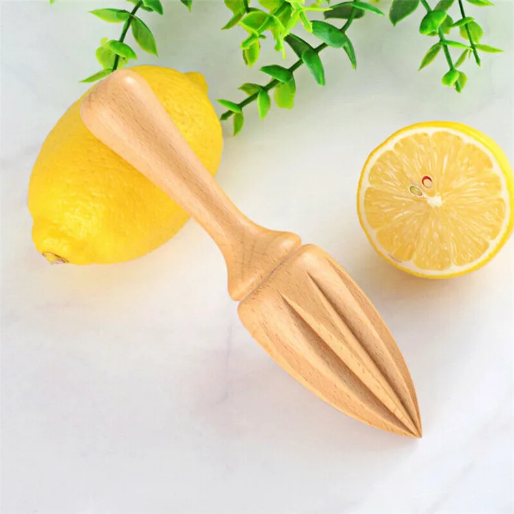 

Eco Friendly Mini Hand Press Manual Juicer Fruit Extractor Reamers Design Kitchen Tool Wooden Lemon Squeezer