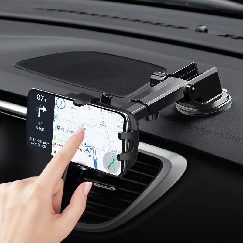 

multi function Automobile navigation frame universal car mobile phone holders, Black