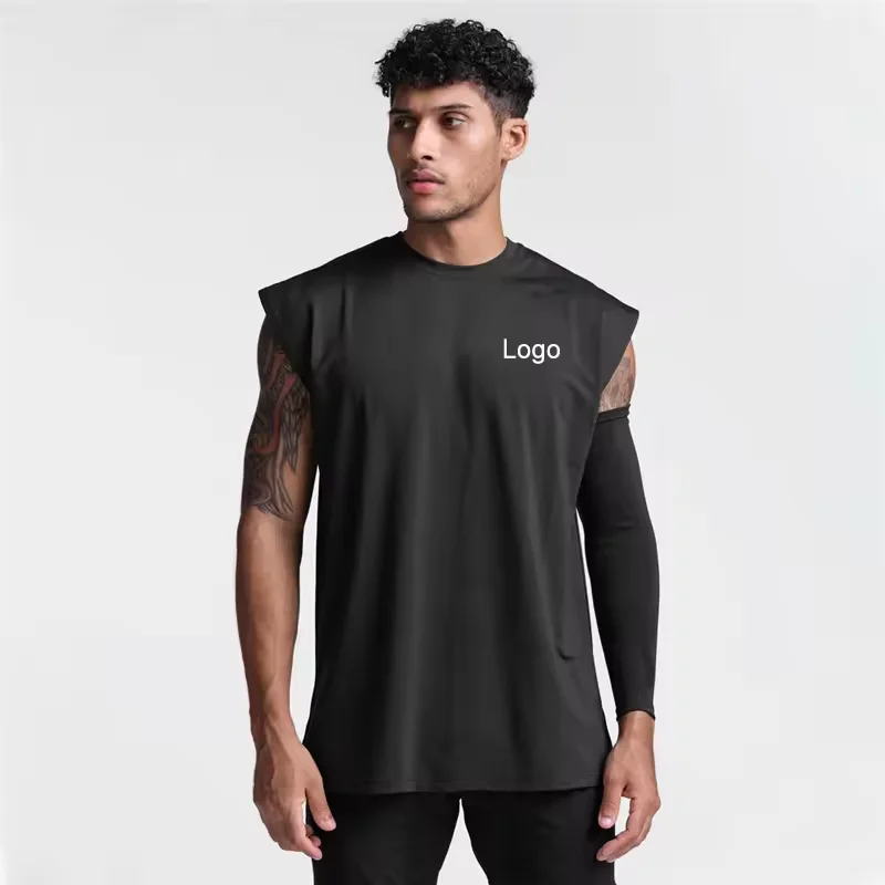 150 GSM Custom 2XL Gym Clothing Men Sleeveless Muscle Shirt Stringer Tank Top Fitness Basketball Running Singlet
