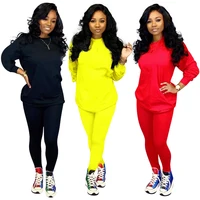 

2019 popular solid sweatsuit sport tracksuits women Training jogging suit