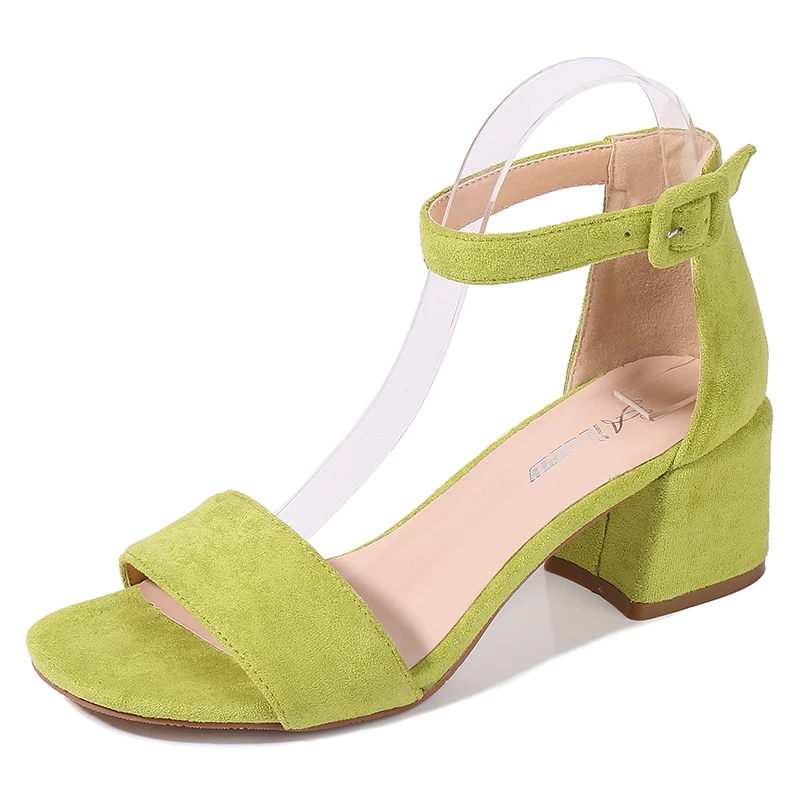 

Taili Women Thailand changeable high heel oulis shoes strap sandals for ladies, Black/green