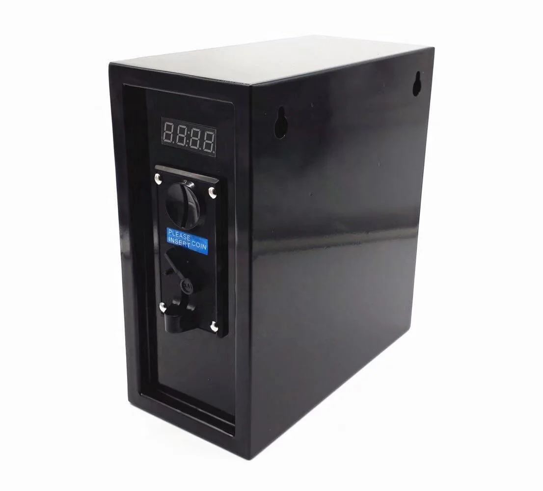 

coin operated timer control box for washing machine massage machine laundry machine charge station, White/black