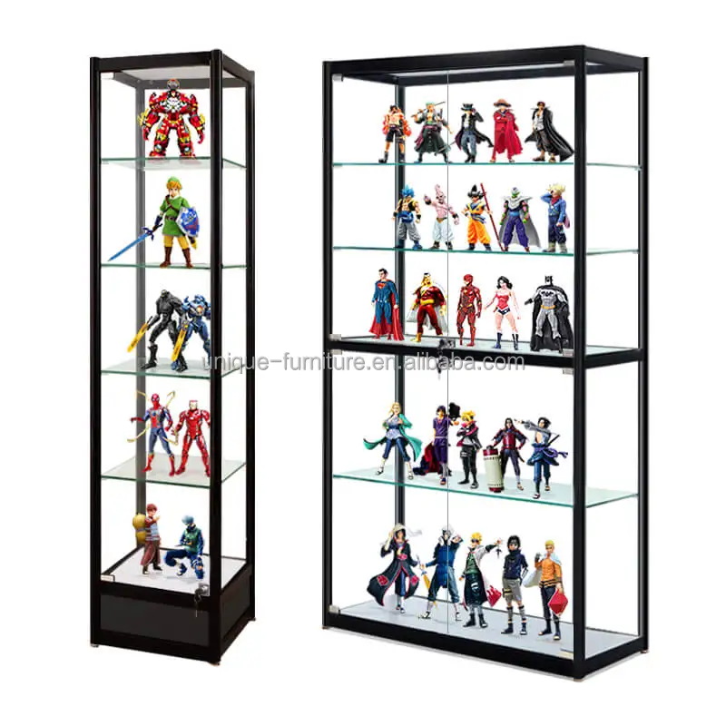 

Hot Sale Glass Counter Display Showcase Modern Glass Display Cabinet Wall Jewelry Showcase Stand Cabinet for Sale