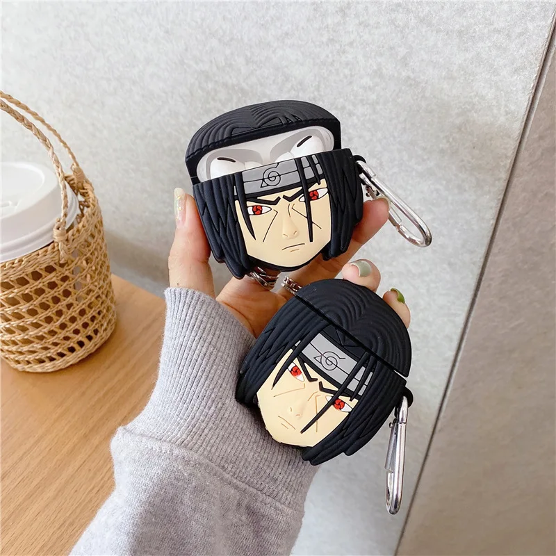 

3D Soft Silicone Cute Cartoon Characters Anime Itachi Uchiha Cover For Air pods For Apple Airpods Pro 1 2 3 Case