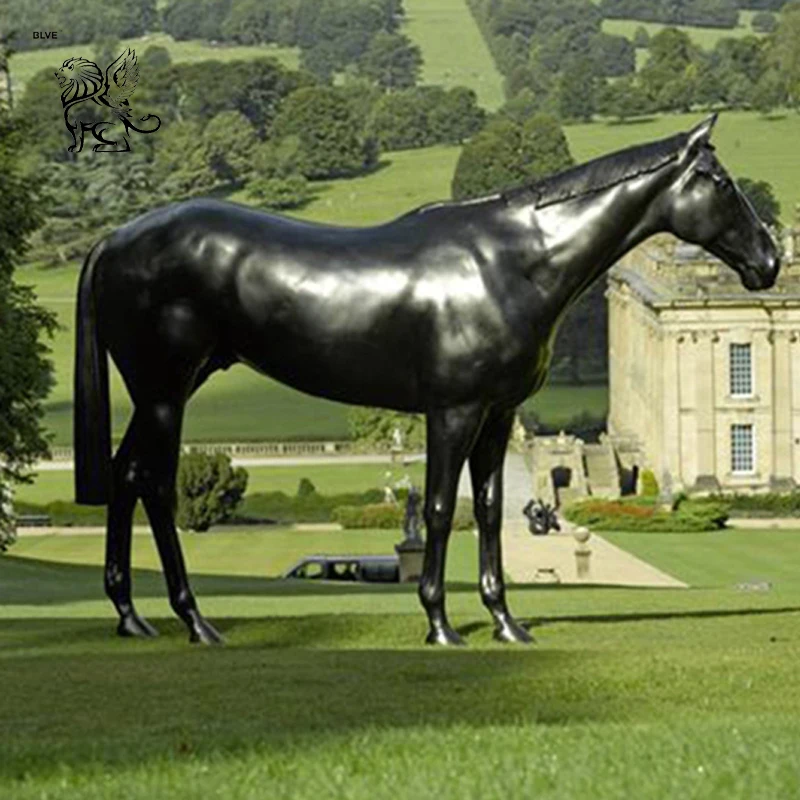 Life Size Black Fiberglass Horse Sculpture Fsl012 Buy Decorative Fiberglass Horse Sculpture
