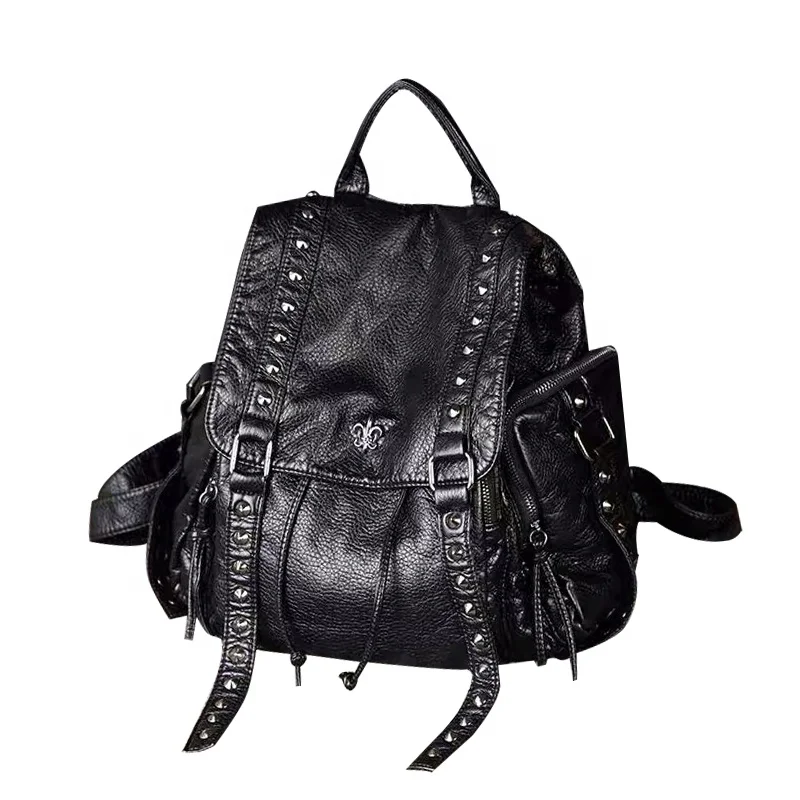 

Wholesale Trending Rivet Backpacks For School Customizable Woman Backpack