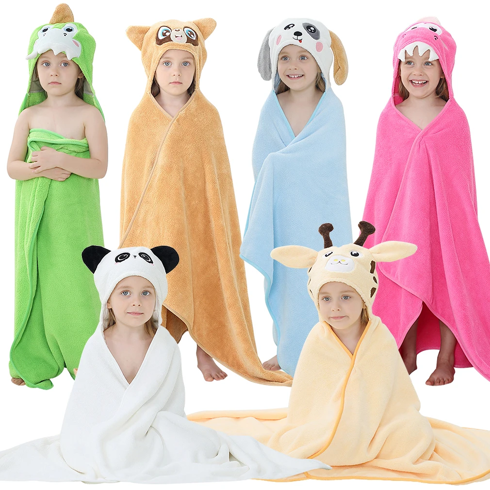 

Michley Design Your Own Polyester Animal Microfiber Recycled Kids Hooded Towel