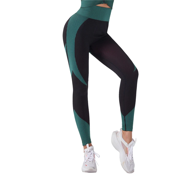 

Women's sexy seamless cotton sweatpants texture Tie Dye hip leggings