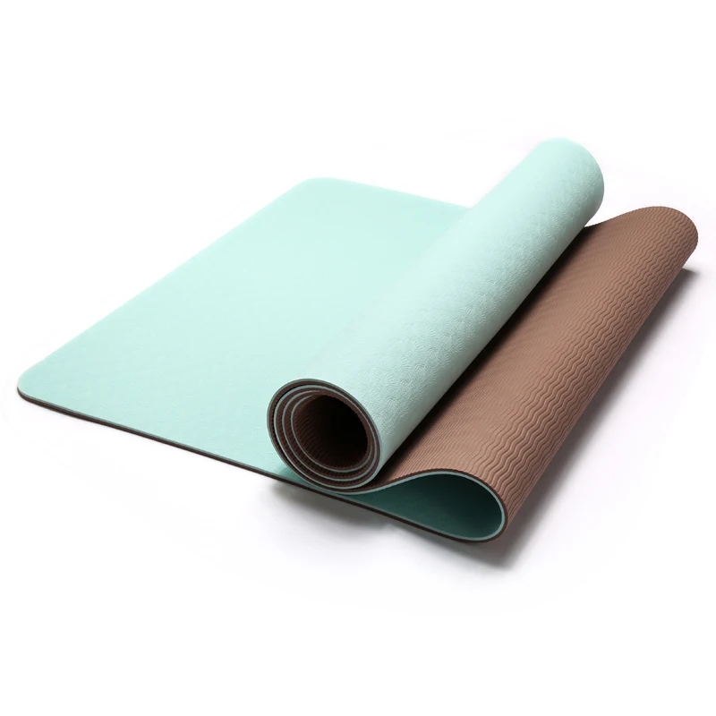 

Keepeak Fitness Equipment 6mm Tpe Yoga Mat Exporter Double Layer Anti-slip 100% Tpe Fitness Yoga Mat