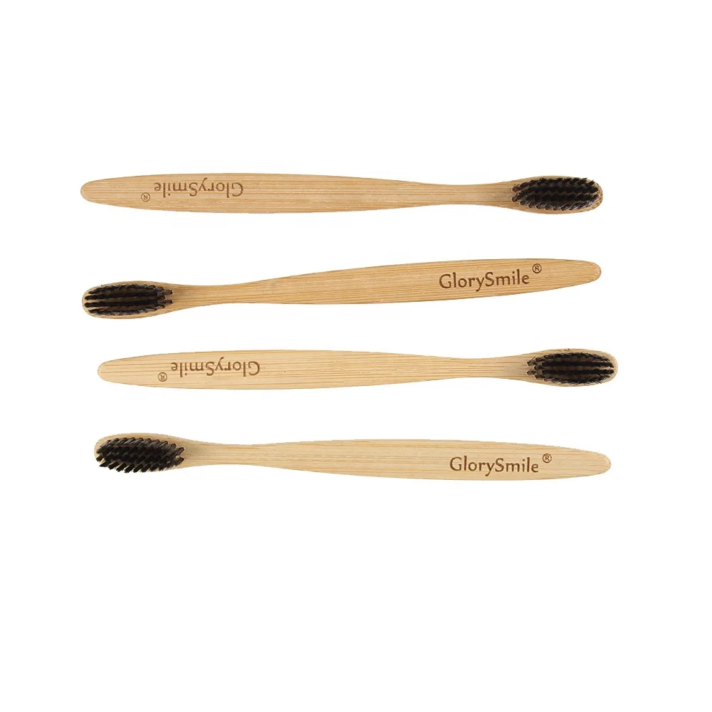 

wholesale CE Approved Eco- friendly Charcoal Bristles OEM Bamboo Toothbrush with Customized Packing and Logo