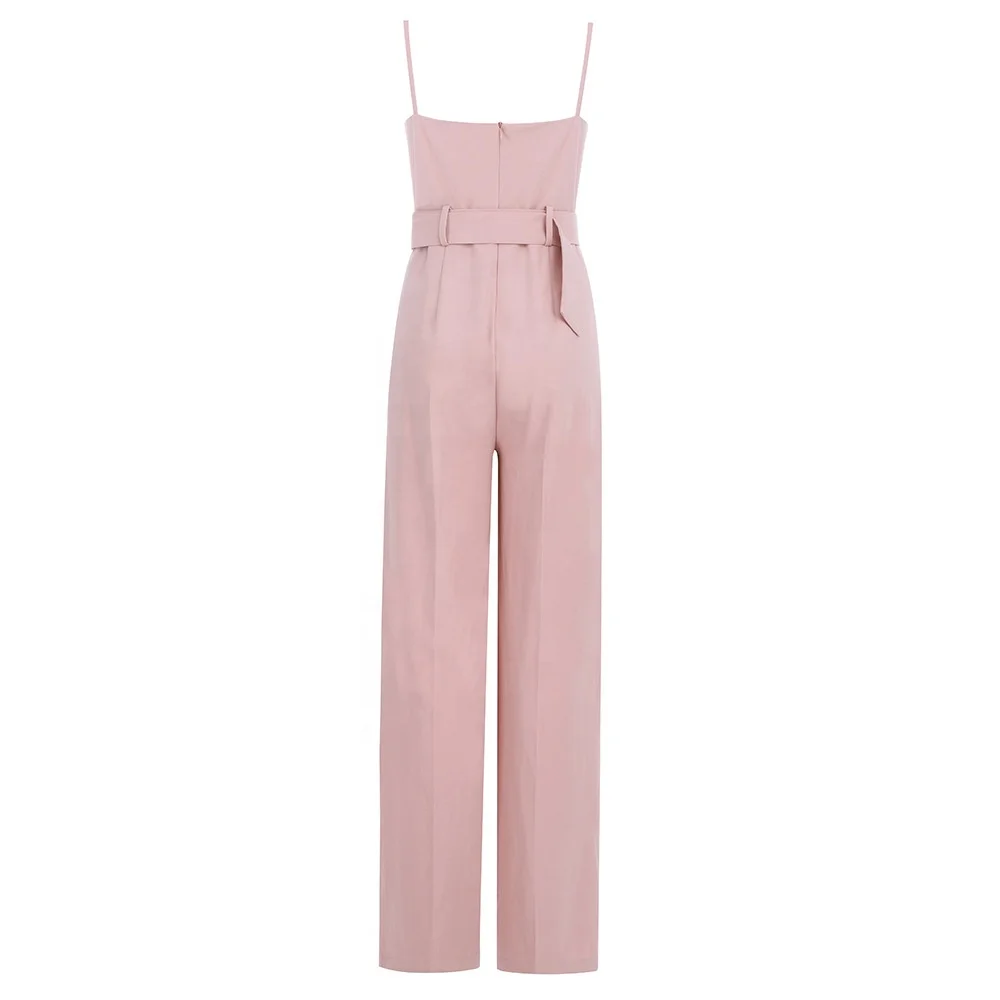 

In Stock Straps Sleeveless Belt Ladies Fashion Clothing Women Jumpsuit, Picture color