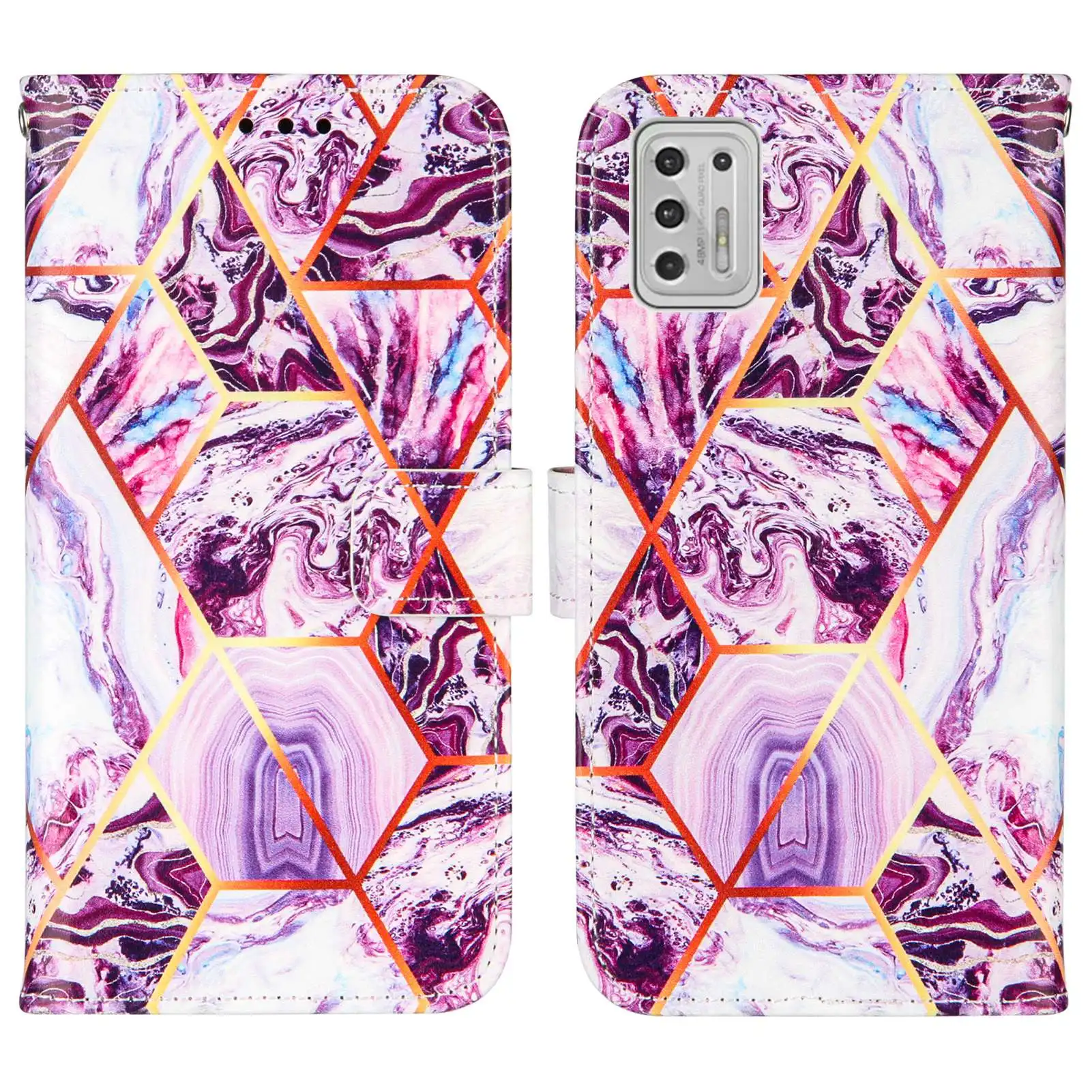 

Magnetic Side Flip Marble Phone Cover Holster Pouch PU Leather Case For Moto G Stylus 2021 Wallet Bags Stand Capa Cover Cases