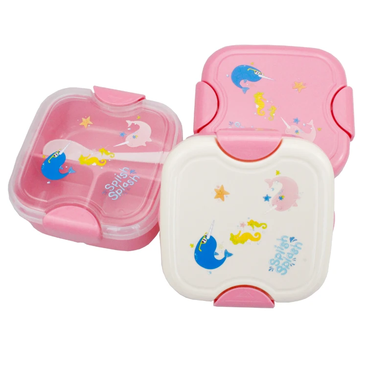 

Kids good quality plastic leak proof food container tiffin bento lunch box for sale