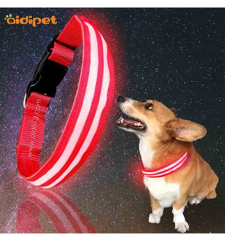 Wholesale Night Flashing LED Light Dog Collar for Safety