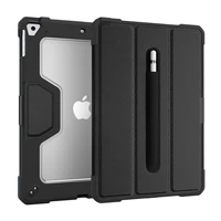 

New design auto sleep smart leather tablet case for iPad 10.2 transparent case