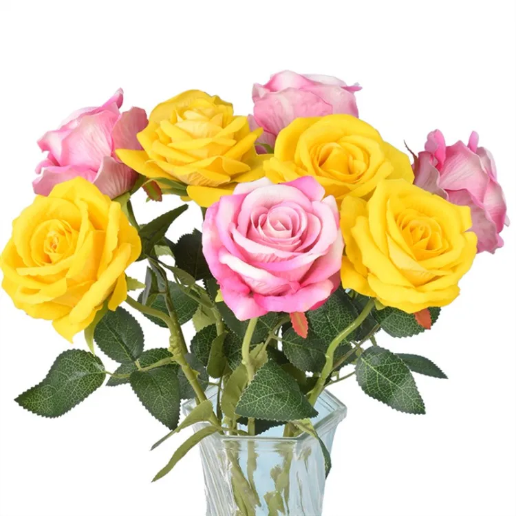 

For Wedding Party Home Room Decoration Marriage Shoes Hats Accessories Silk Flower Mini Rose Cloth Artificial Flower