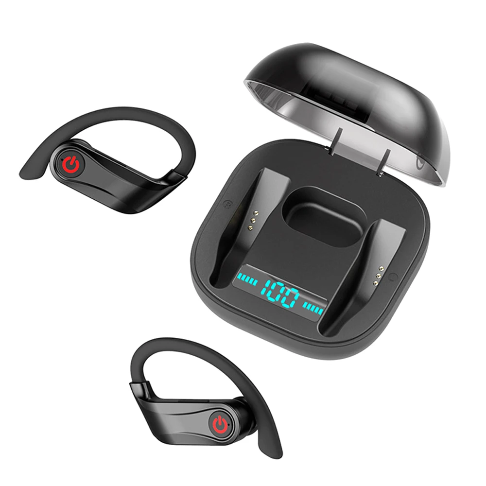 HBQ Q62 Wireless Headset Realtek 5.0 Dual Ear-mounted Earphone Charging Case Stereo Sports True Wireless Wireless Headset - ANKUX.COM