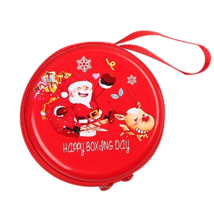 

Christmas red round coin purse for kid