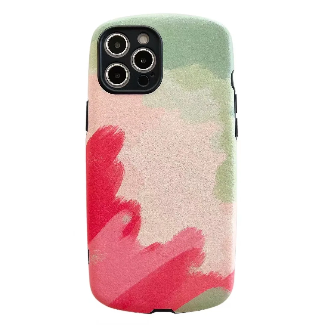 

2021 New Personalized Graffiti Leather Phone Case for iPhone 12 case, Multi colors
