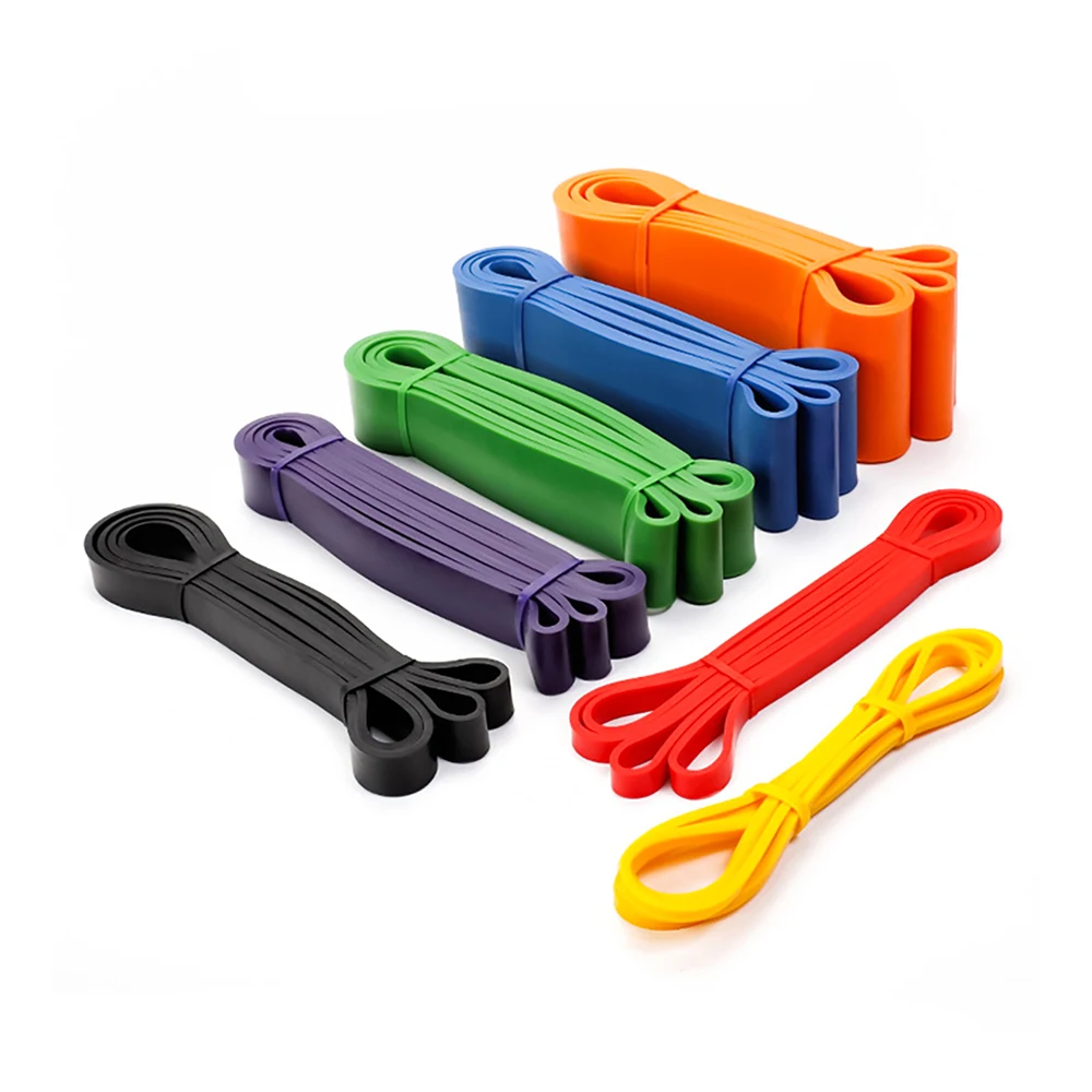 

Resistance Bands Exercise Elastic Natural Latex Workout Loop Strength Rubber Band For Fitness Equipment Training Expander, Yellow, red, purple, green, blue, orange