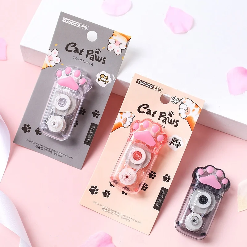 

Wholesale stationery kids school kawaii cute cat paw correction tape