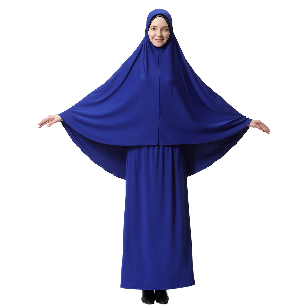 

Two Piece Set Ramadan abaya Hijab With Skirt Islamic Clothing Kaftan Dubai Turkey Abaya Prayer Suit For Muslim Women