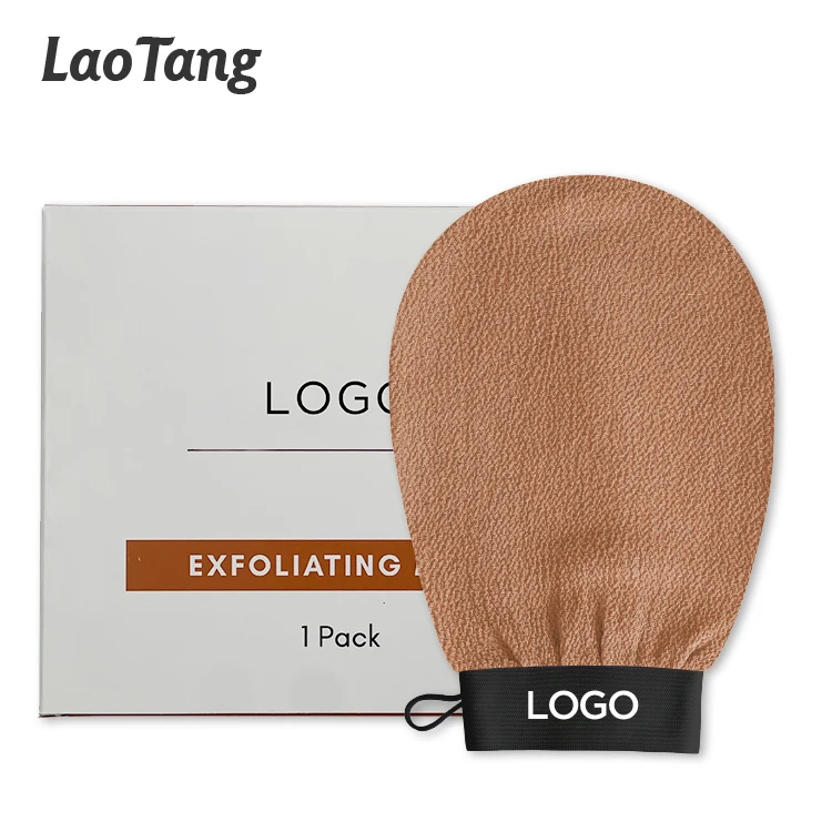 

OEM Natural Viscose Korean Exfoliating Mitt Deep Body Scrub Exfoliating Glove Bath Shower Washcloth Remove Dead Skin Box Package