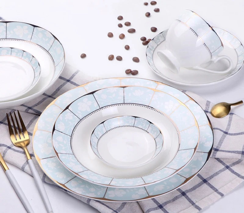 Good Price Ceramic Plates Set Round Shape Dinner Plate Sets For