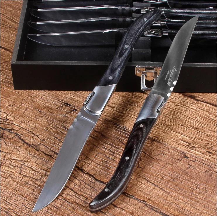 

Hot Sell 4.5 inch OEM Serrated Blade Stainless Steel Kitchen Steak Knife