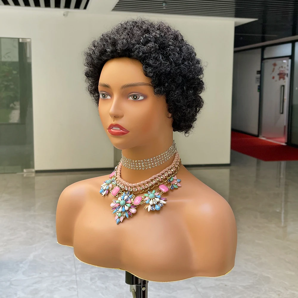 

Pixie curly cut bob wigs Human Hair Bob wig Lace Front ,Cheap Brazilian Human Hair Lace Front Transparent Color Machine Bob Wigs