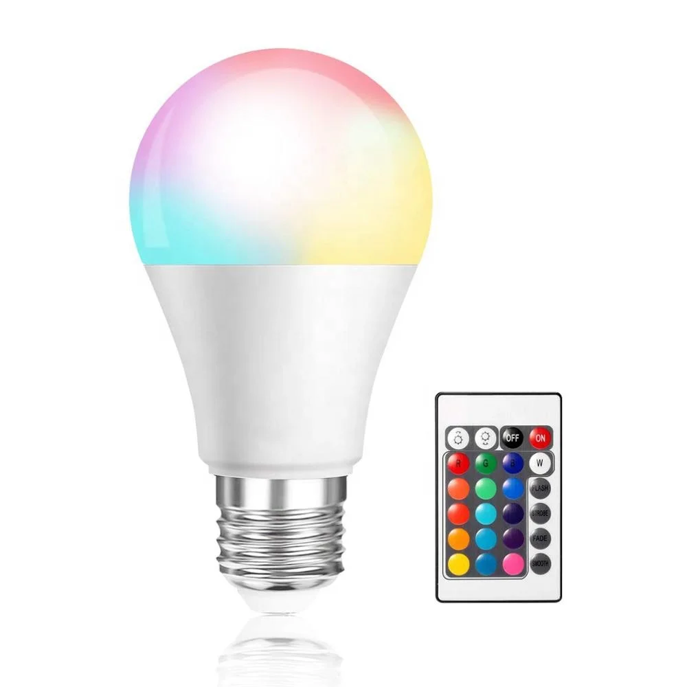 7W RGBSpotlight IR Remote Control E27 16 Color Changing RGB Magic Light Lamp led bulb
