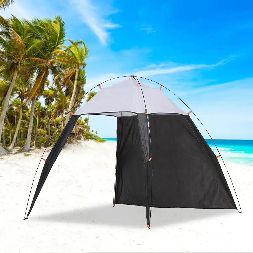 

Fashion Outdoors Canopy Beach Shelter Sun Shade Tent Quick Installation Beach Tent For Fishing Camping Travel 5-8 People