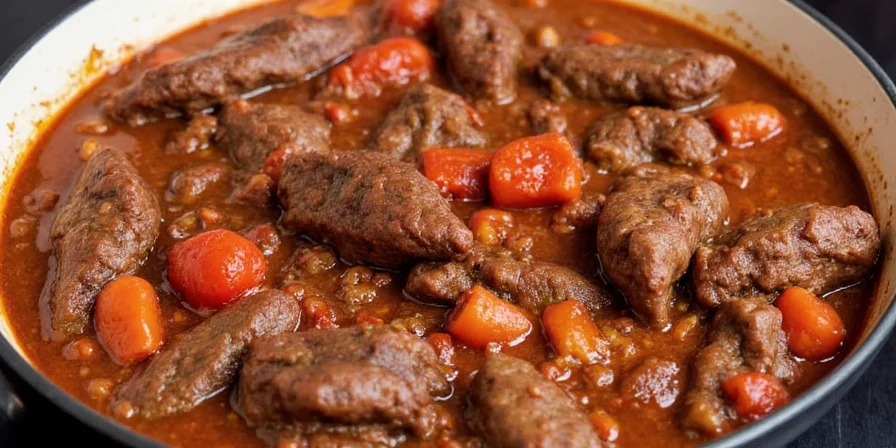 Mexican stew with toppings