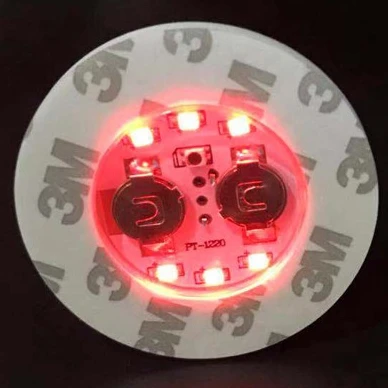 

6cm 6pcs Led Beads Led Coaster Led Bottle Sticker Led Bottle Flashing Light Sticker Led Bottle Lights, Colorful/customized