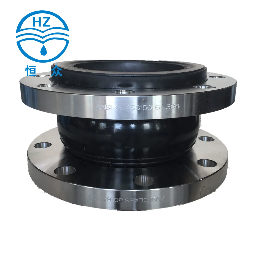 

Floating flange with black rubber body use for pipe connector rubber expansion joint