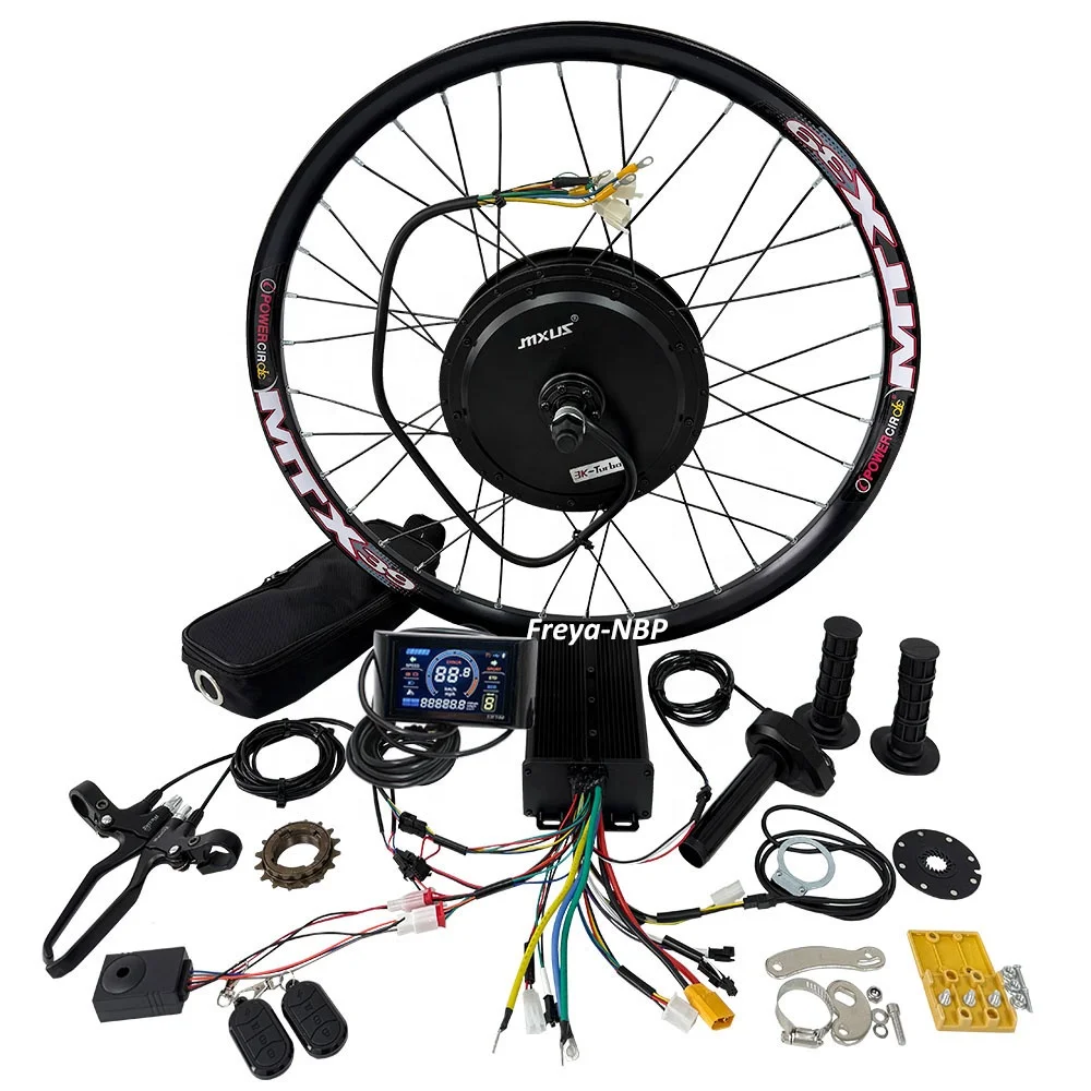 UK Stock 27.5"/29" MTX 72V3000w MXUS 3k-turbo 135mm 1S surron 60A XT90 Sine Wave Electric Bike Hub Motor SW900 Conversion Kit