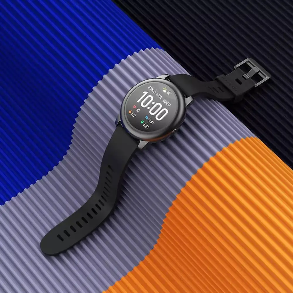 

YouPin Haylou Solar LS05 Smart Watch Sport Metal Round Case Heart Rate Sleep Monitor IP68 Waterproof 30 Day Battery iOS Android