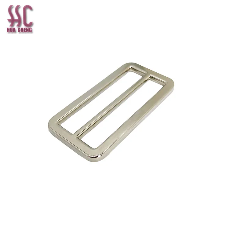 

Factory directly wholesale cheap price flat zinc alloy tri-slider metal bag adjuster, Gold,silver,nickle,brass, other metalic color is available.