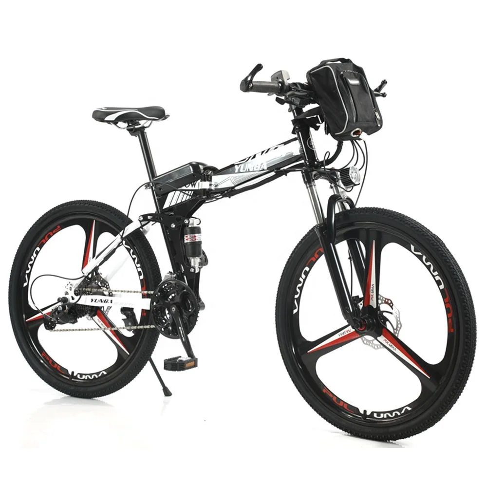 

China Factory Hot Sale Disc Brake 21 Speed 27.5 29 Inch for Adults Full Suspension 6-spokes E-mtb Electric Folding Mountain bike, Customized color