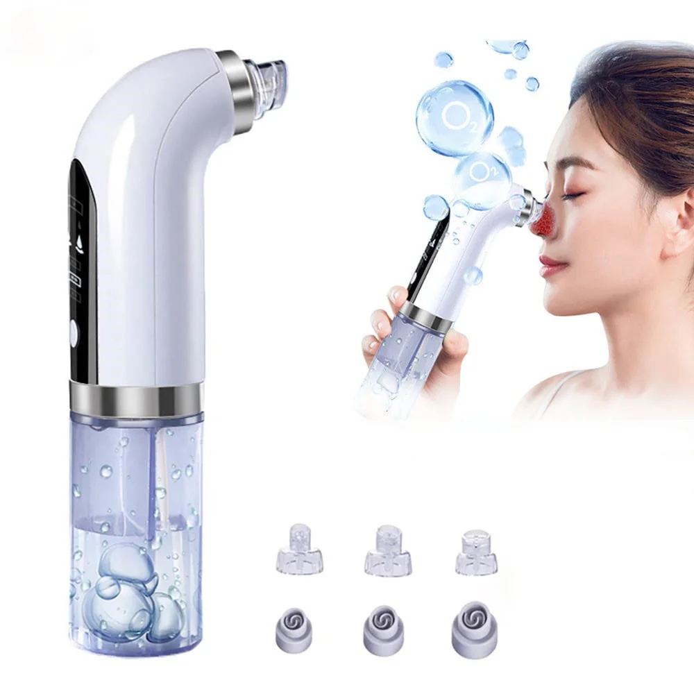 

Electric Small Bubble Blackhead Remover USB Rechargeable Water Cycle Pore Acne Pimple Removal Vacuum Suction Facial Cleaner Tool